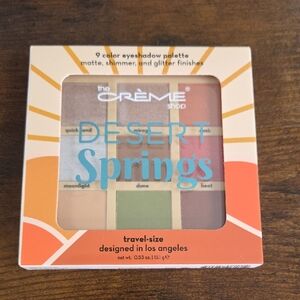 The Crème Shop Desert Springs 9-Color Eyeshadow Palette - Peach & Green Tones